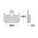 774SM1 - PASTIGLIE SEMI METALLICHE POSTERIORE SINISTRO SM1