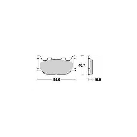 777SM1 - PASTIGLIE SEMI METALLICHE ANTERIORE SINISTRO SM1