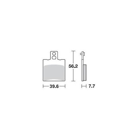 778SM1 - PASTIGLIE SEMI METALLICHE ANTERIORE SINISTRO SM1