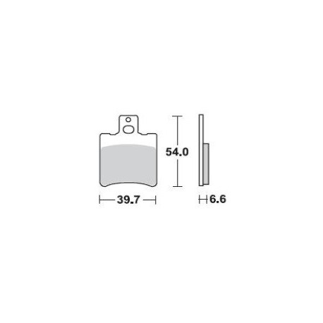 779SM1 - PASTIGLIE SEMI METALLICHE POSTERIORE SINISTRO SM1