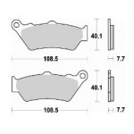 780SM1 - PASTIGLIE SEMI METALLICHE ANTERIORE SINISTRO SM1