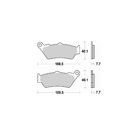 780SM1 - PASTIGLIE SEMI METALLICHE ANTERIORE SINISTRO SM1