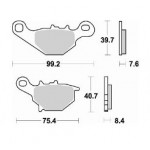 785SM1 - PASTIGLIE SEMI METALLICHE ANTERIORE SINISTRO SM1