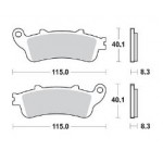 813SM1 - PASTIGLIE SEMI METALLICHE ANTERIORE DESTRO SM1