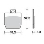 814SM1 - PASTIGLIE SEMI METALLICHE ANTERIORE SINISTRO SM1