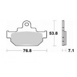 817SM1 - PASTIGLIE SEMI METALLICHE ANTERIORE SINISTRO SM1