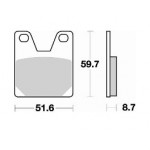 826SM1 - PASTIGLIE SEMI METALLICHE POSTERIORE DESTRO SM1