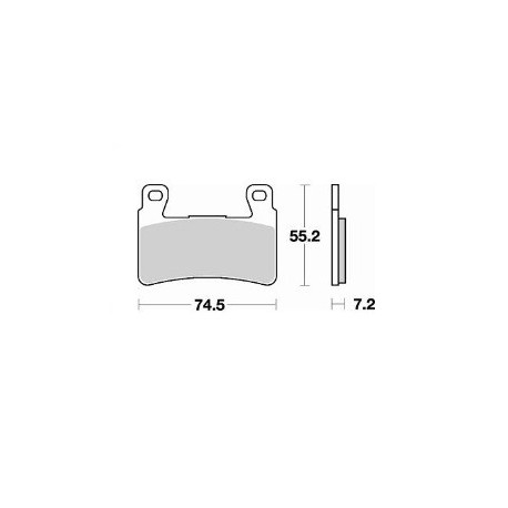 827SM1 - PASTIGLIE SEMI METALLICHE ANTERIORE SINISTRO SM1