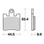 830SM1 - PASTIGLIE SEMI METALLICHE ANTERIORE SINISTRO SM1