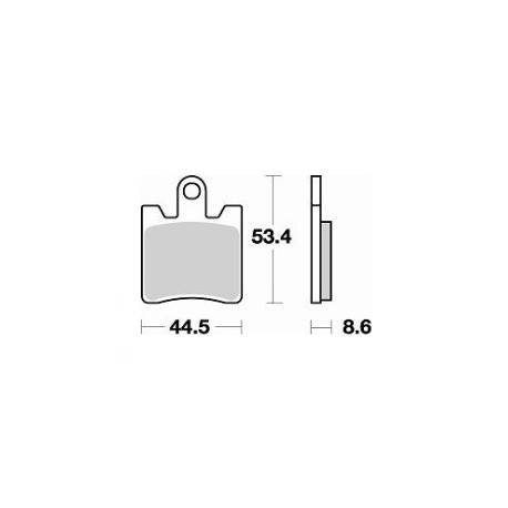 830SM1 - PASTIGLIE SEMI METALLICHE ANTERIORE SINISTRO SM1