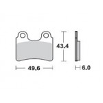 831SM1 - PASTIGLIE SEMI METALLICHE ANTERIORE SINISTRO SM1