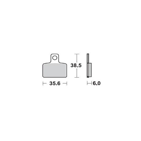 832SM1 - PASTIGLIE SEMI METALLICHE POSTERIORE DESTRO SM1