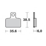 832SM1 - PASTIGLIE SEMI METALLICHE ANTERIORE SINISTRO SM1