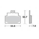 842SM1 - PASTIGLIE SEMI METALLICHE ANTERIORE SINISTRO SM1