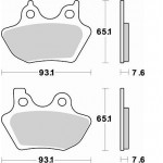 843SM1 - PASTIGLIE SEMI METALLICHE ANTERIORE SINISTRO SM1