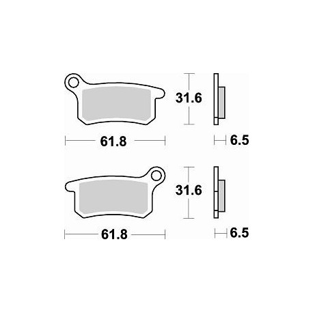 873CM44 - PASTIGLIE SINTERIZZATE ANTERIORE DESTRO CM44