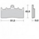 879CM55 - PASTIGLIE SINTERIZZATE ANTERIORE SINISTRO CM55