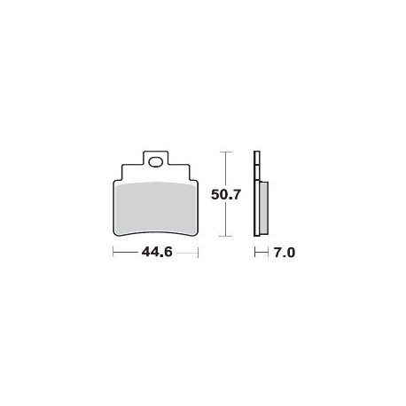 883SM1 - PASTIGLIE SEMI METALLICHE ANTERIORE DESTRO SM1