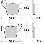 886CM46 - PASTIGLIE SINTERIZZATE POSTERIORE DESTRO CM46