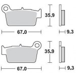 890CM44 - PASTIGLIE SINTERIZZATE POSTERIORE SINISTRO CM44