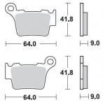 891CM44 - PASTIGLIE SINTERIZZATE POSTERIORE DESTRO CM44