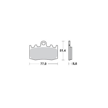 892SM1 - PASTIGLIE SEMI METALLICHE ANTERIORE SINISTRO SM1