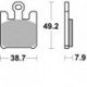 893CM66 - PASTIGLIE SEMI METALLICHE ANTERIORE SINISTRO CM66