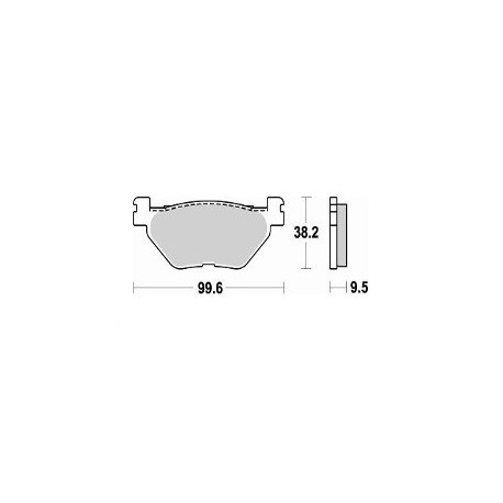 903SM1 - PASTIGLIE SEMI METALLICHE POSTERIORE DESTRO SM1