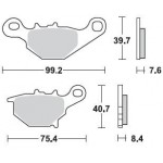 905CM44 - PASTIGLIE SINTERIZZATE POSTERIORE DESTRO CM44