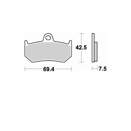 907CM56 - PASTIGLIE SINTERIZZATE POSTERIORE DESTRO CM56