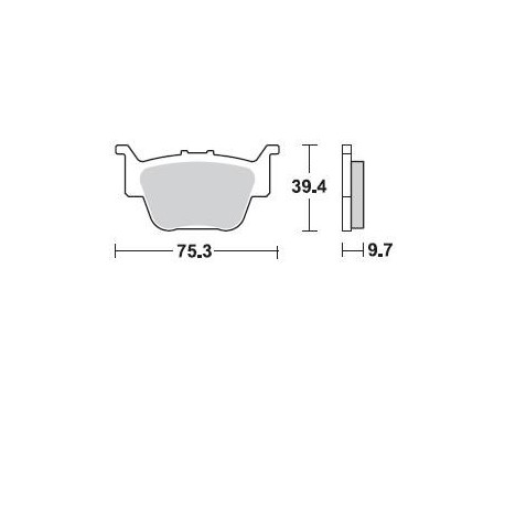 911CM44 - PASTIGLIE SINTERIZZATE POSTERIORE DESTRO CM44