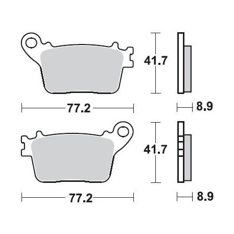 925CM56 - PASTIGLIE SINTERIZZATE POSTERIORE DESTRO CM56