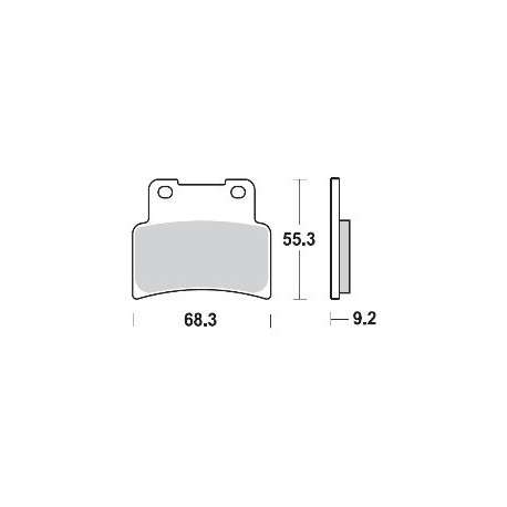 933SM1 - PASTIGLIE SEMI METALLICHE ANTERIORE DESTRO SM1