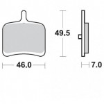 938CM56 - PASTIGLIE SINTERIZZATE POSTERIORE SINISTRO CM56