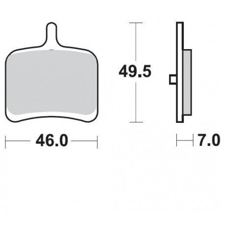 938CM56 - PASTIGLIE SINTERIZZATE POSTERIORE SINISTRO CM56