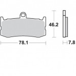 941CM66 - PASTIGLIE SEMI METALLICHE ANTERIORE SINISTRO CM66