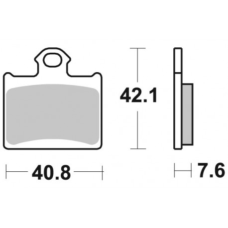 949CM44 - PASTIGLIE SINTERIZZATE POSTERIORE SINISTRO CM44