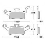 961SM1 - PASTIGLIE SEMI METALLICHE ANTERIORE SINISTRO SM1