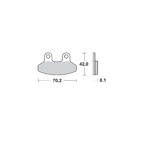 963SM1 - PASTIGLIE SEMI METALLICHE ANTERIORE SINISTRO SM1