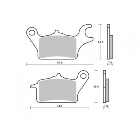 977CM46 - PASTIGLIE SINTERIZZATE ANTERIORE DESTRO CM46