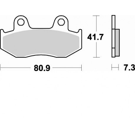 667CM44 - PASTIGLIE SINTERIZZATE ANTERIORE DESTRO CM44