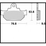 681SM1 - PASTIGLIE SEMI METALLICHE ANTERIORE DESTRO SM1