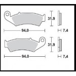 700SM1 - PASTIGLIE SEMI METALLICHE ANTERIORE DESTRO SM1