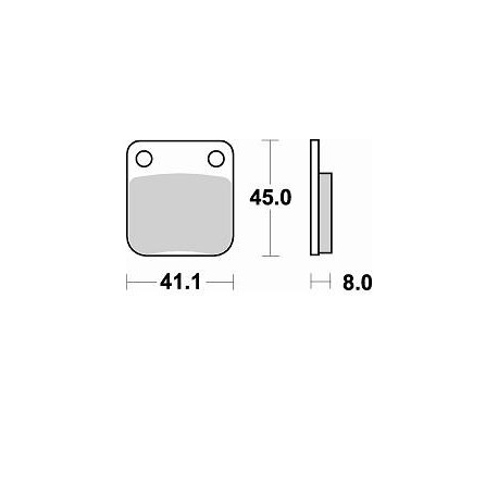 703CM44 - PASTIGLIE SINTERIZZATE ANTERIORE DESTRO CM44