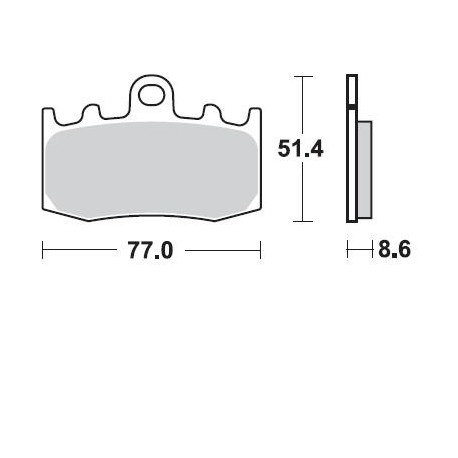 P50892 - PASTIGLIE SINTERIZZATE ANTERIORE DESTRO P50