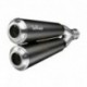 15114 - EXHAUST SLIP-ON LEOVINCE GP DUALS STAINLESS STEEL APPROVED