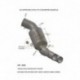 16020 - LEOVINCE EXHAUST MANIFOLD CATALYTIC CONVERTER STAINLESS STEEL APPROVED